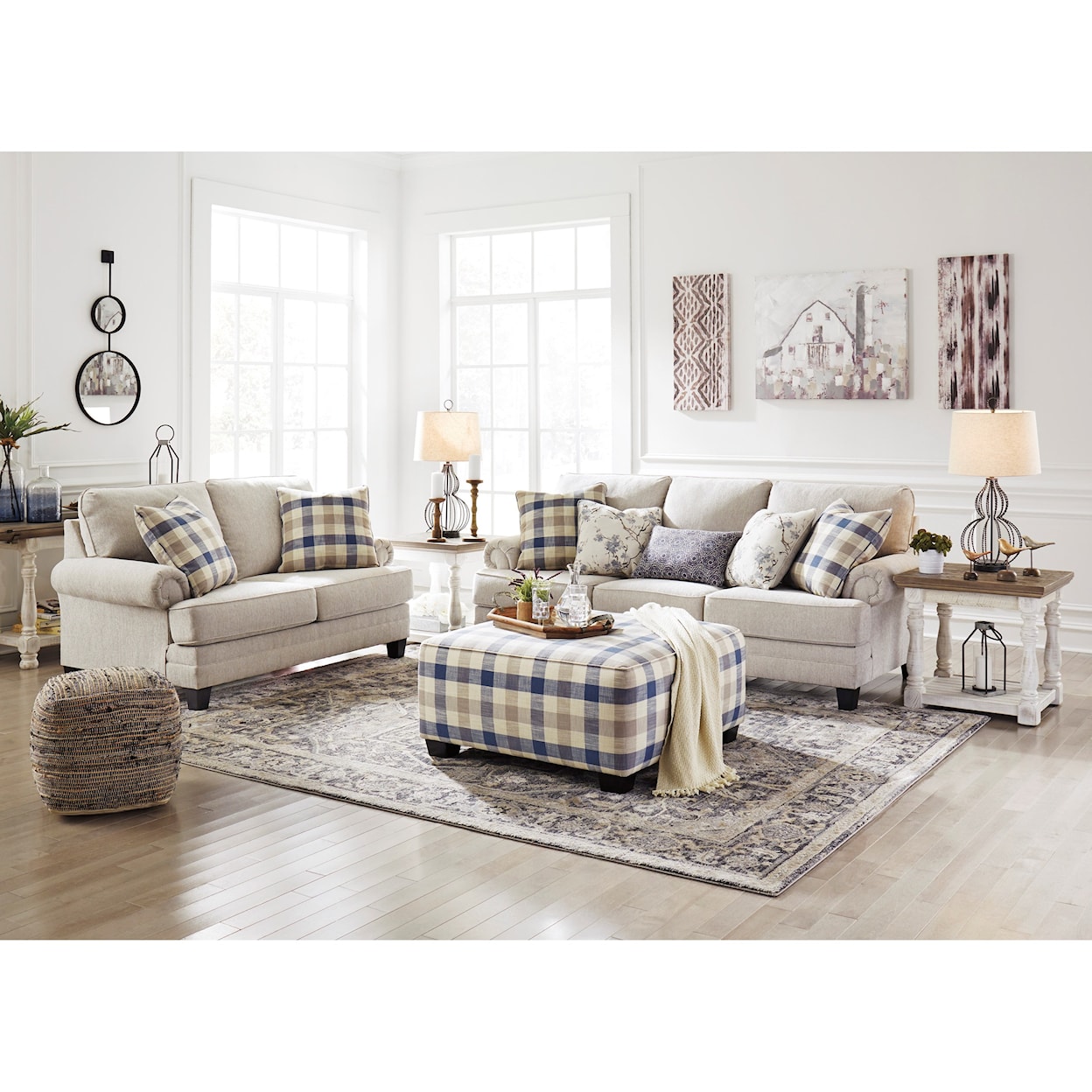 Ashley Furniture Benchcraft Meggett Oversized Accent Ottoman