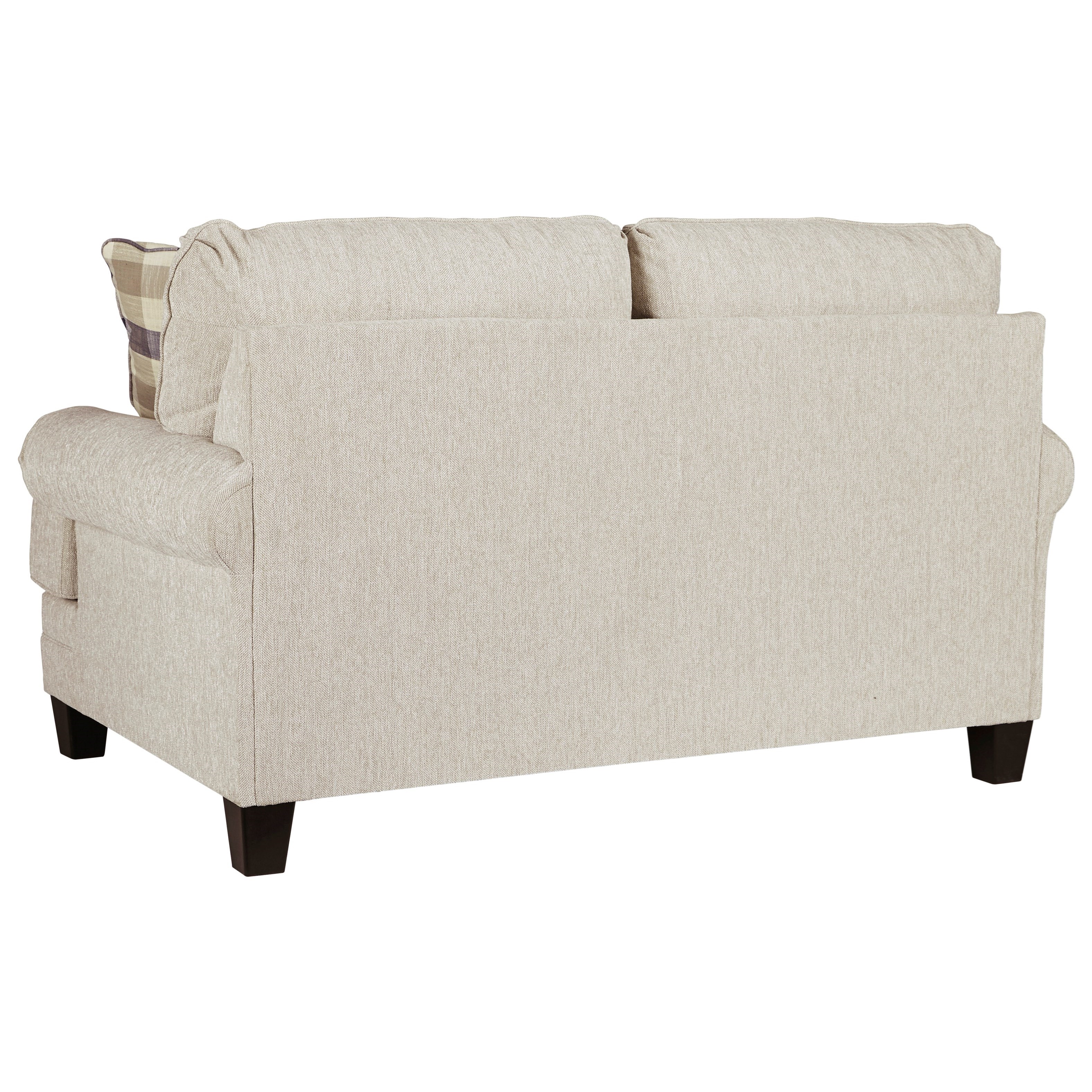 Meggett 1950435 Loveseat with Rolled Arms with Pleats Household Furniture Uph Loveseats