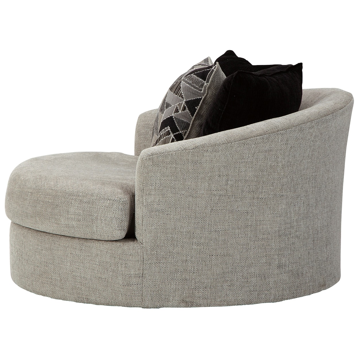 Ashley Furniture Benchcraft Megginson Oversized Round Swivel Chair