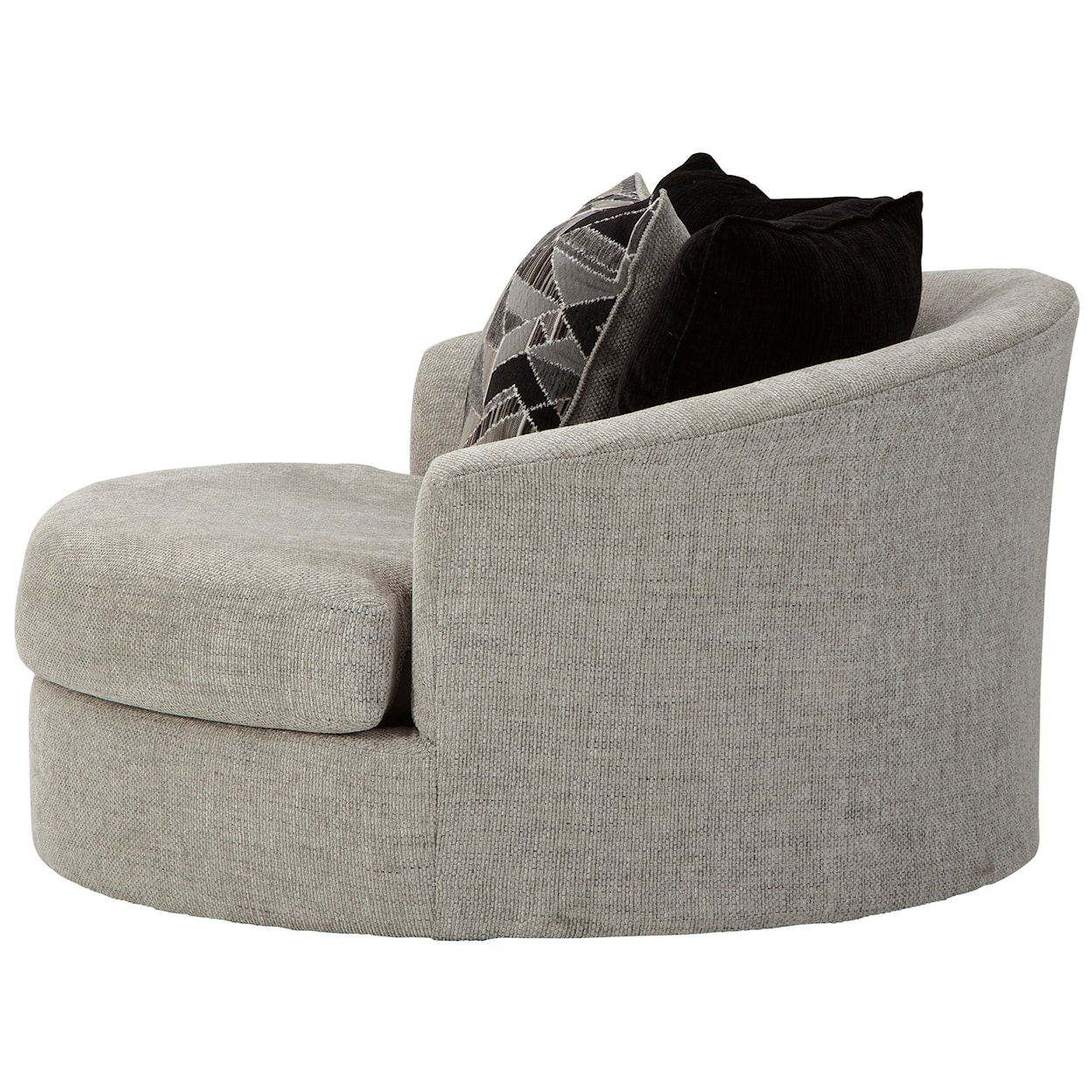 Benchcraft by Ashley Megginson Oversized Round Swivel Chair