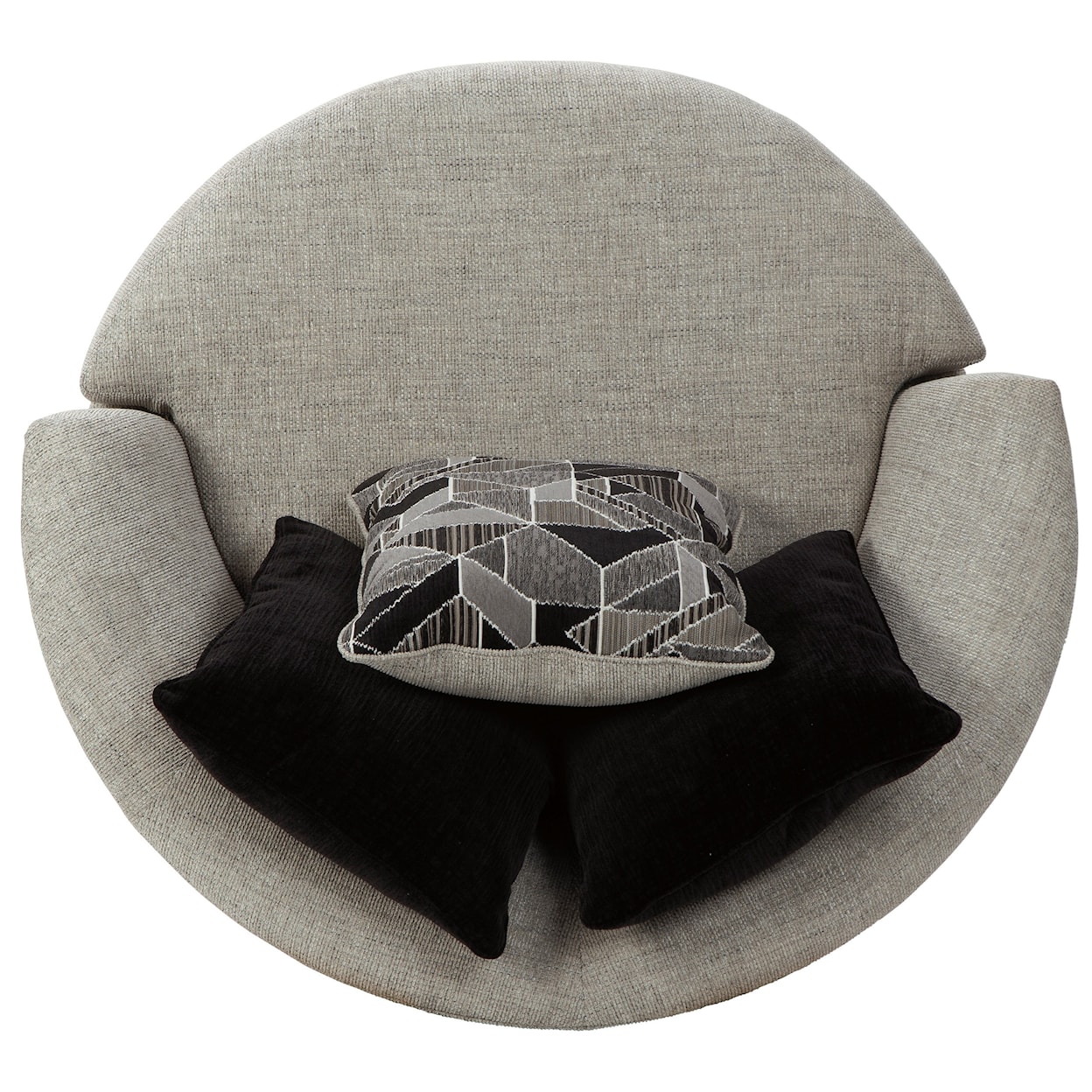 JB King LUCCA Oversized Round Swivel Chair