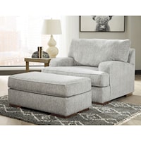Contemporary Chair and Ottoman Set