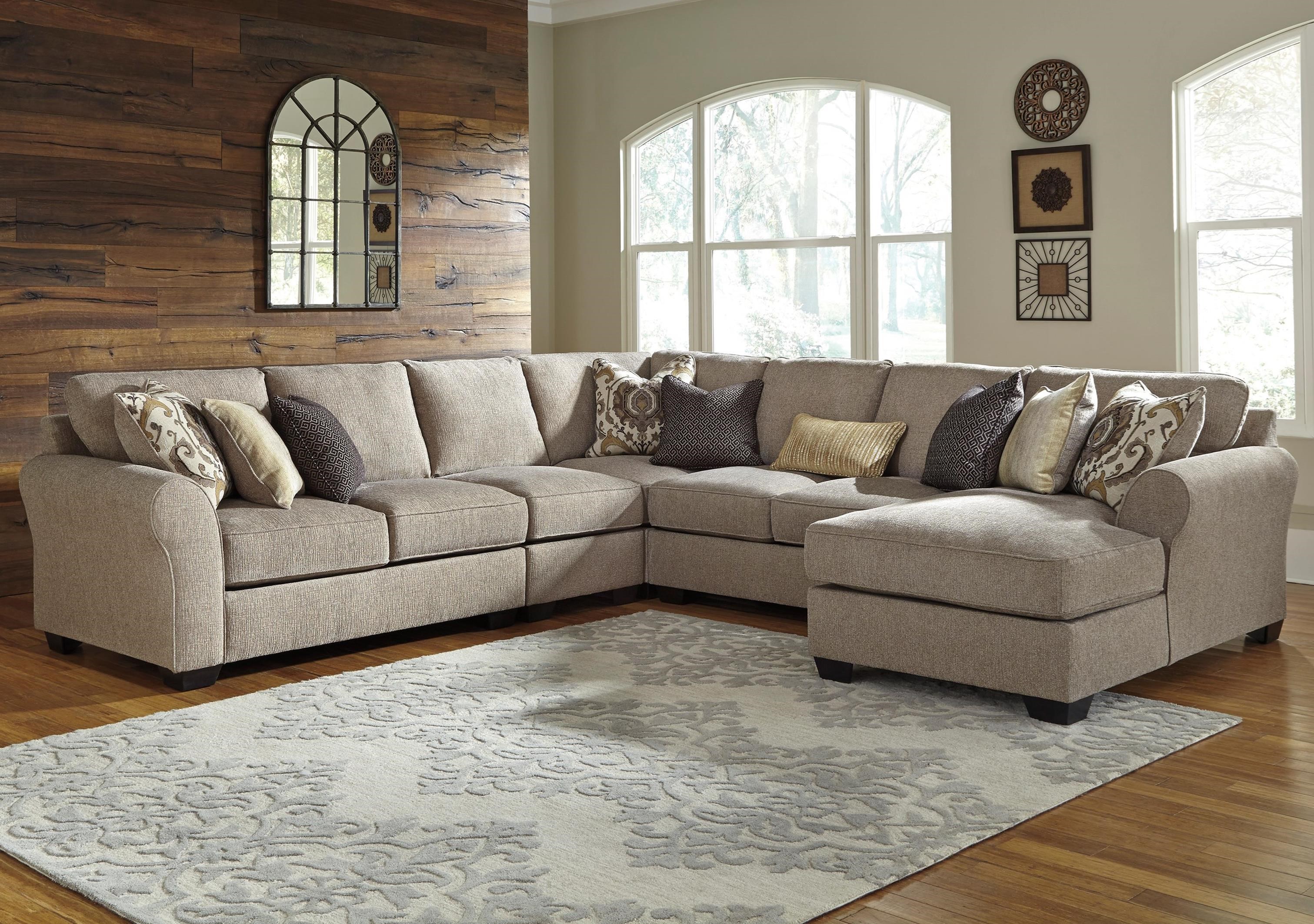 Benchcraft Pantomine 5-Piece Sectional with Right Chaise ...