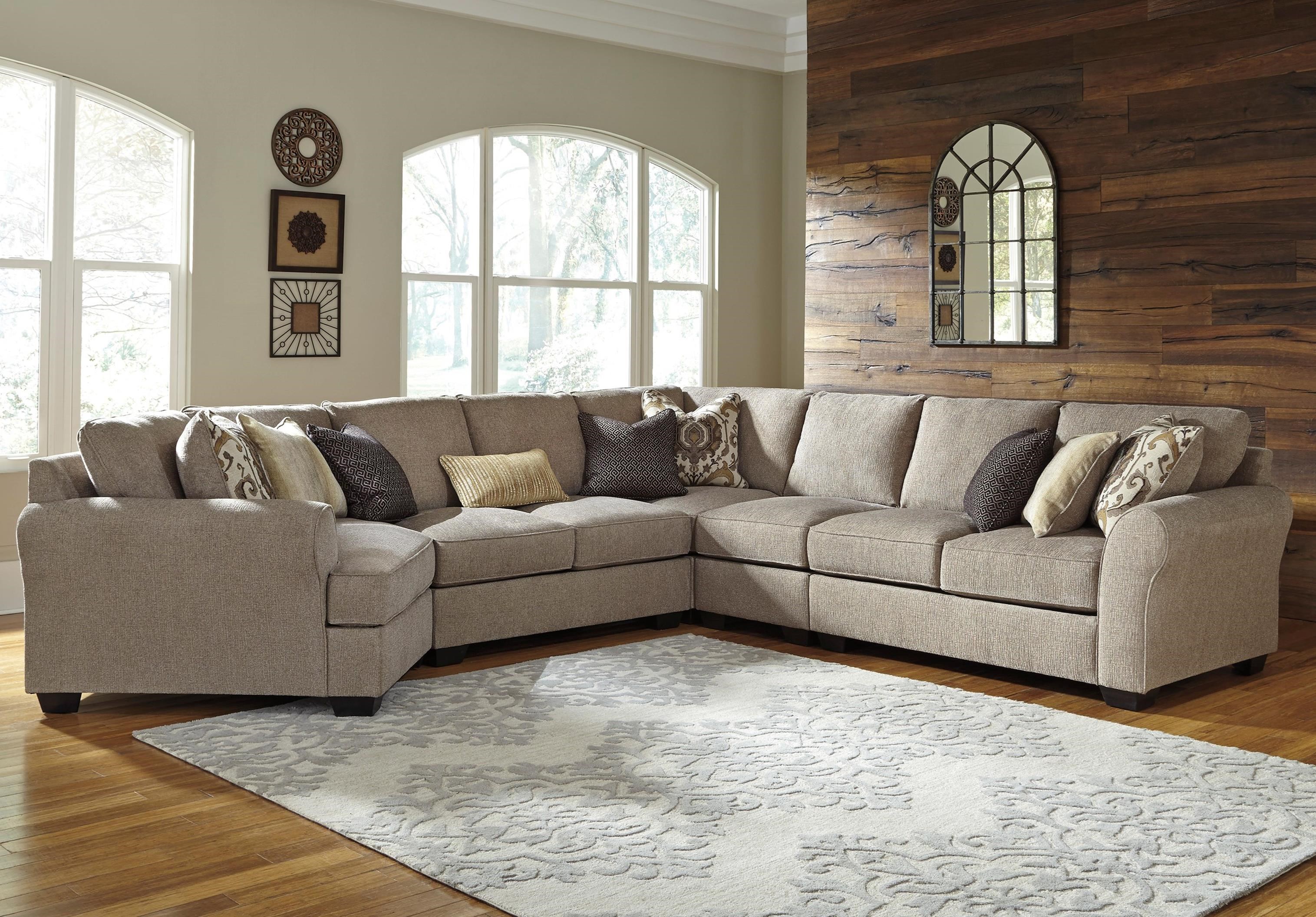 Sectional couch with clearance chaise and cuddler