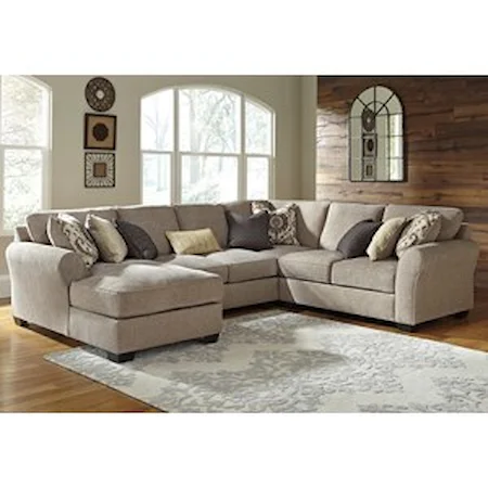 4-Piece Sectional with Chaise