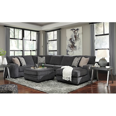 2pc Sectional and ottoman