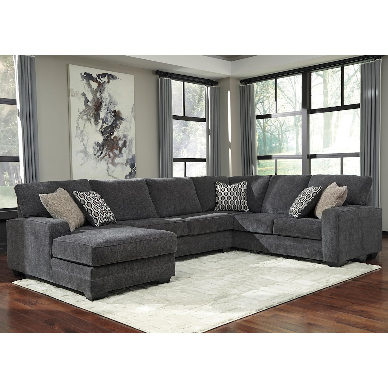 Ashley Furniture Benchcraft Tracling Sectional with Left Chaise