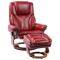 Reclining Chair and Ottoman with Pillow Arms