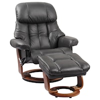Casual Lounger with Built-in Storage Ottoman