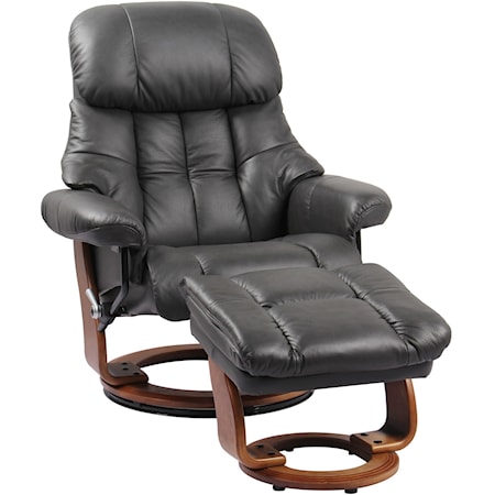 Casual Lounger with Built-in Storage Ottoman