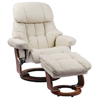 Casual Lounger with Built-in Storage Ottoman