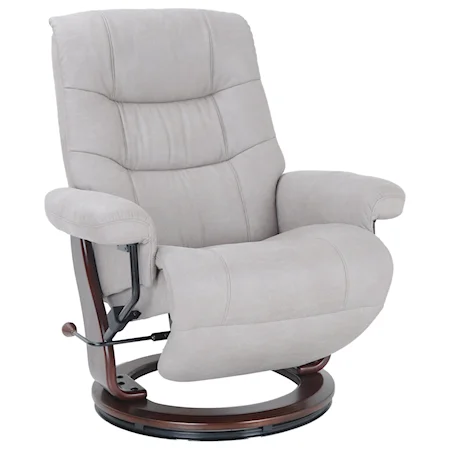 Casual Recliner with Flip-up Footrest & Adjustable Headrest