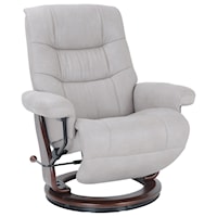 Casual Recliner with Flip-up Footrest & Adjustable Headrest