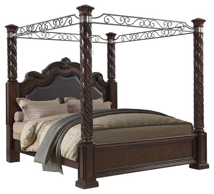 Bernards Coventry King Canopy Bed Royal Furniture Canopy Beds