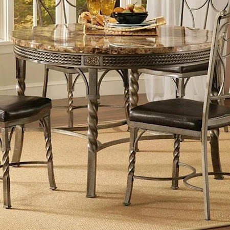Faux Marble / Metal Dinette Table