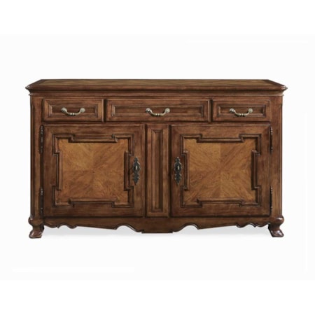 Three Drawer, Two Door Buffet