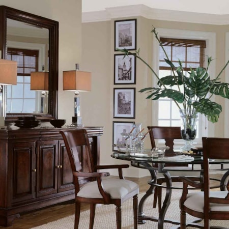 Buffet & Landscape Mirror Combo