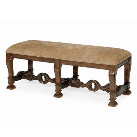 Carved Leg Bench