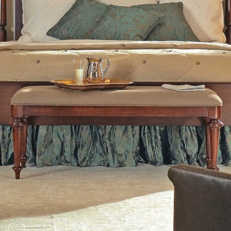 Four Leg Upholstered Bench Seat