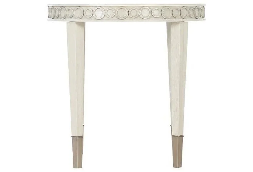 Allure Round Chairside Table by Bernhardt at Janeen's Furniture Gallery