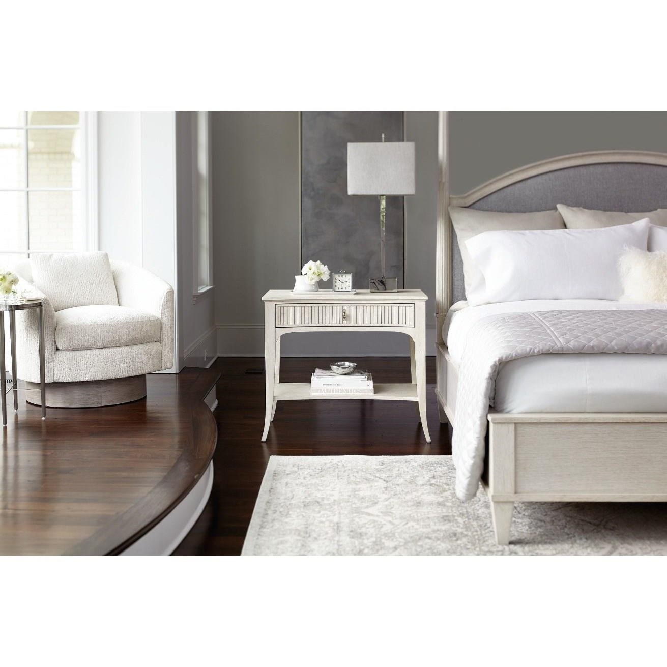 Bernhardt Allure 399229 Transitional Nightstand with 1 Drawer and 1