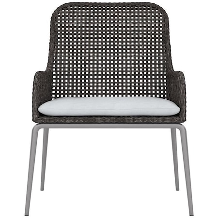 Outdoor/Indoor Wicker Arm Chair