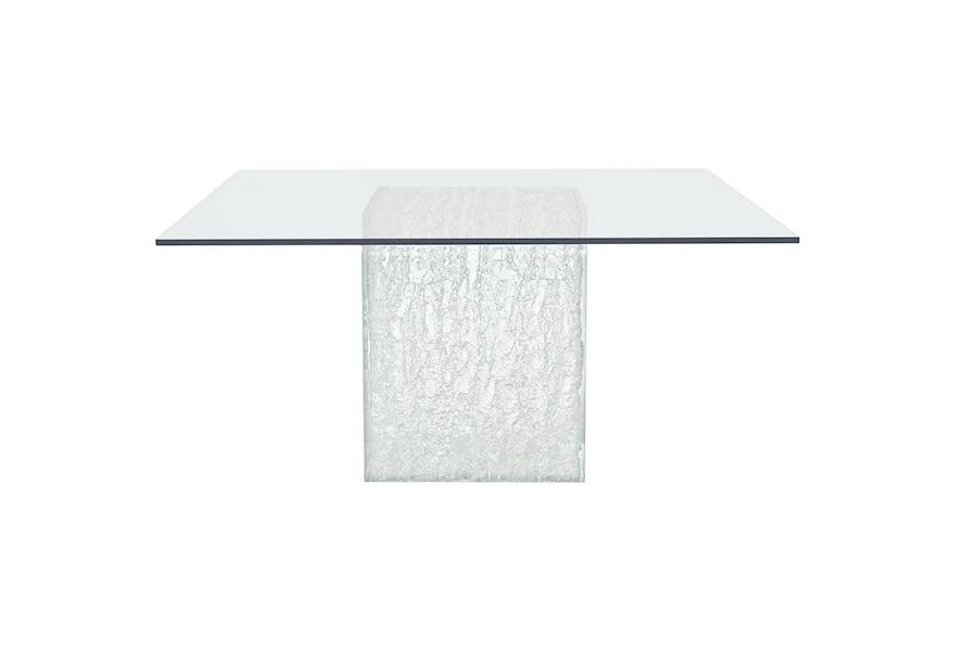 Arctic Square Glass Dining Table by Bernhardt at Simon's Furniture