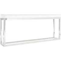 Arctic Solid Acrylic Top Console Table