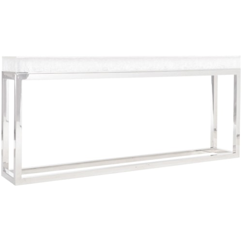 Arctic Solid Acrylic Top Console Table