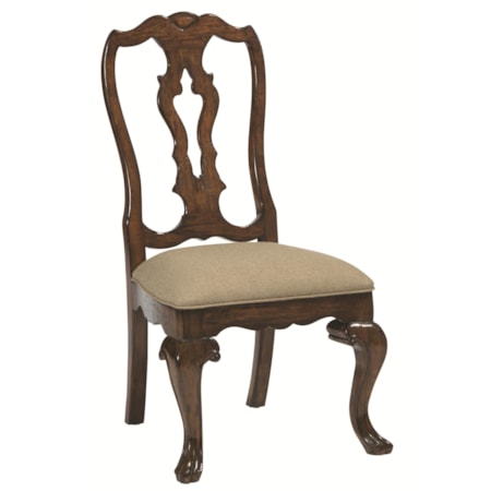 Customizable Upholstered Slip Seat Side Chair with Welt