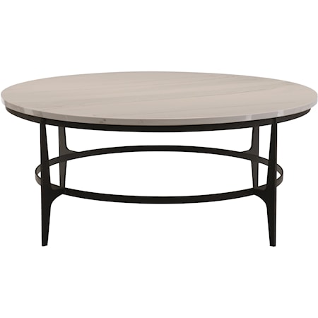 Oval Metal Cocktail Table