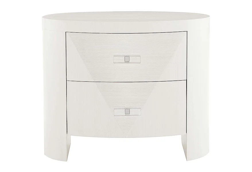 Axiom Oval Nightstand by Bernhardt at Z & R Furniture