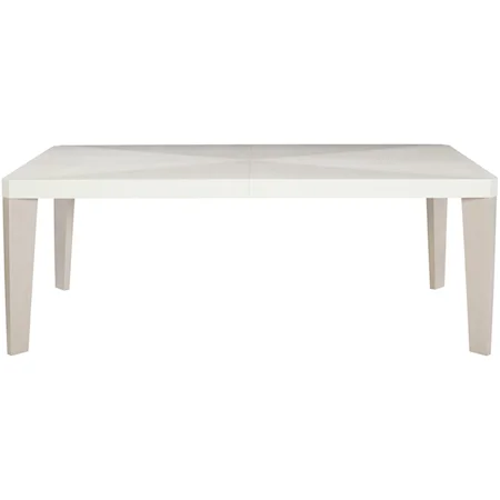 Contemporary Rectangular Dining Table with Leaves