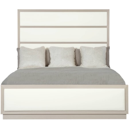 Queen Upholstered Panel Bed