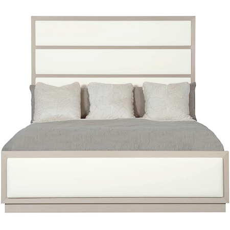 Queen Upholstered Panel Bed