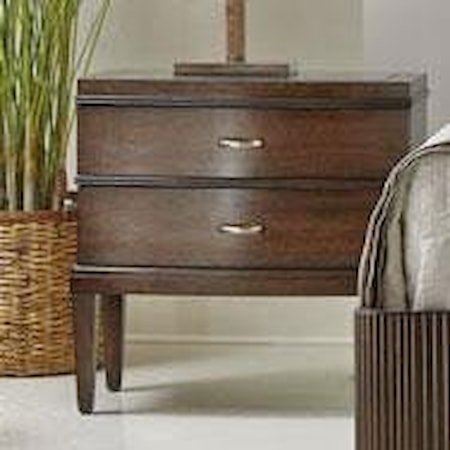Nightstand with Black Galaxy Stone Top