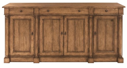 Dining Buffet with Storage and Door Paneling