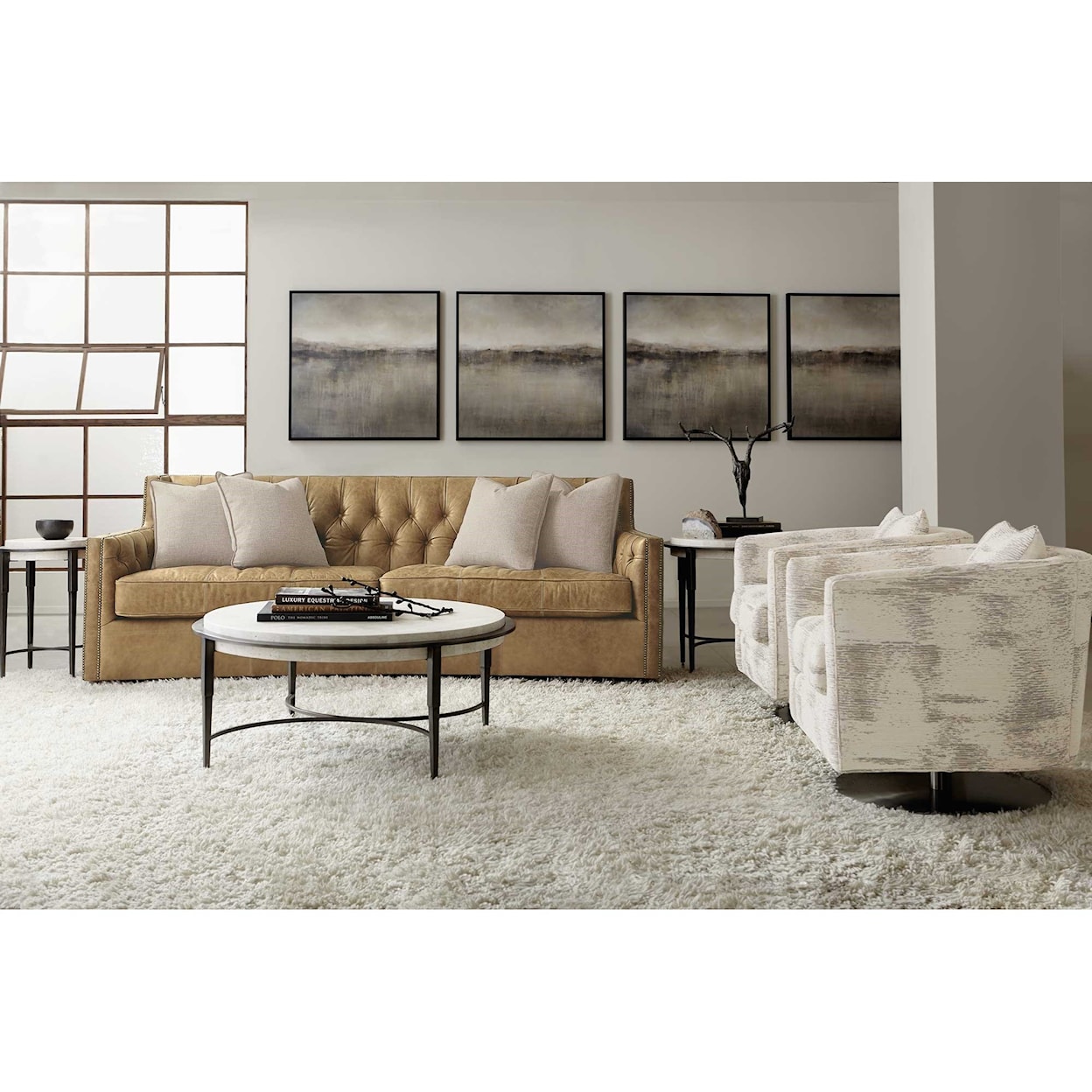 Bernhardt Candace Leather Sofa