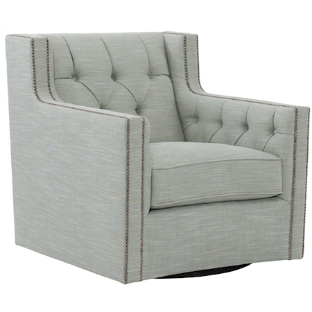 Candace Fabric Swivel Chair