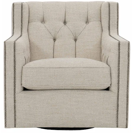 Candace Fabric Swivel Chair