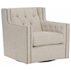 Bernhardt Candace Swivel Chair with Nail Head Trim