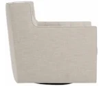 Bernhardt Candace Swivel Chair with Nail Head Trim
