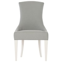 Transitional Upholstered Side Chair with Customizable Fabric