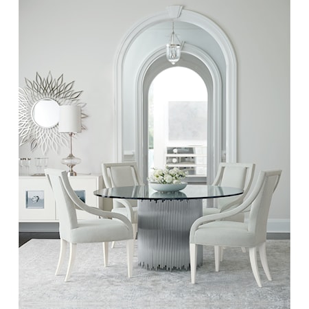 Transitional 5-Piece Dining Set