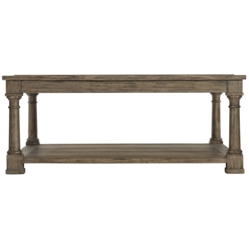 Transitional Square Cocktail Table