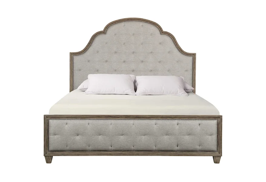 Canyon Ridge Upholstered Tufted King Bed by Bernhardt at Baer's Furniture
