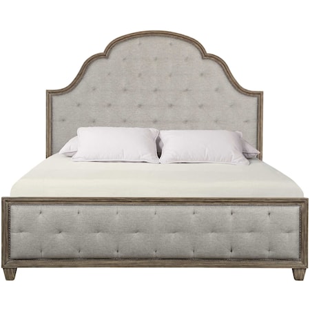 Upholstered Tufted King Bed