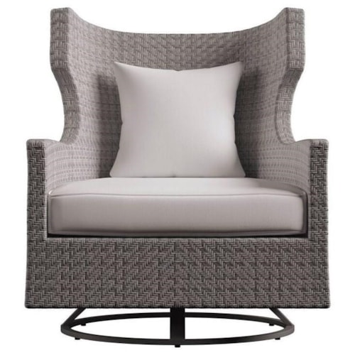 Contemporary Wing Swivel Chair