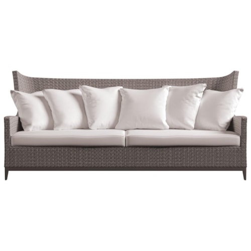 Contemporary Wing Back Sofa