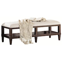 Transitional Upholstered Accent Bench